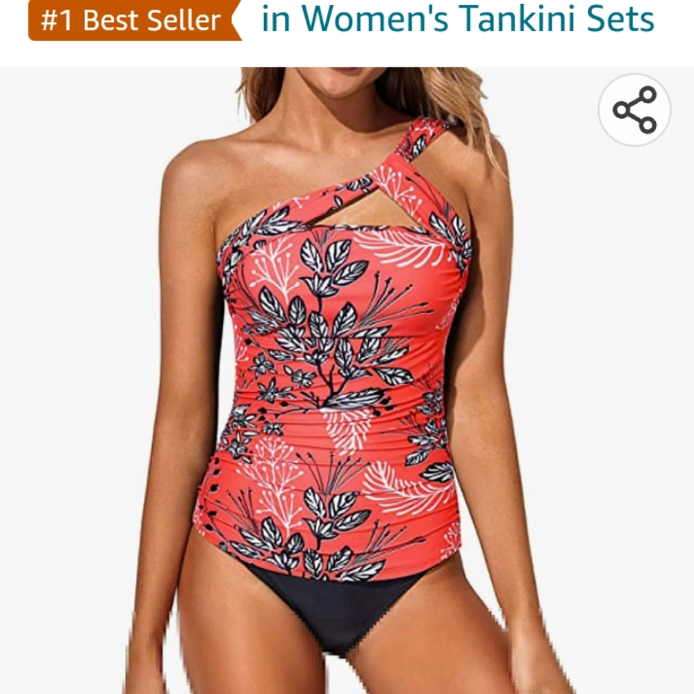 Tempt Me One Shoulder Two Pieces Swimsuit